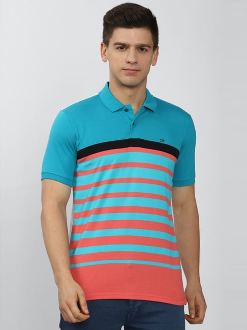 Buy Peter England Multi Slim Fit Colour Block Polo T Shirts for Mens Online Tata CLiQ