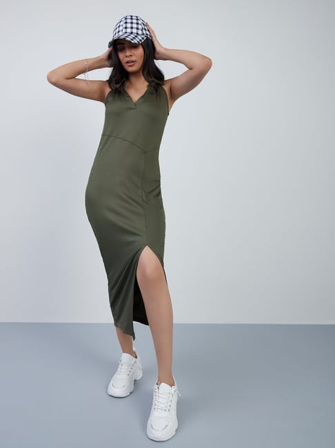 Nuon by Westside Olive Sylvie Dress Price in India
