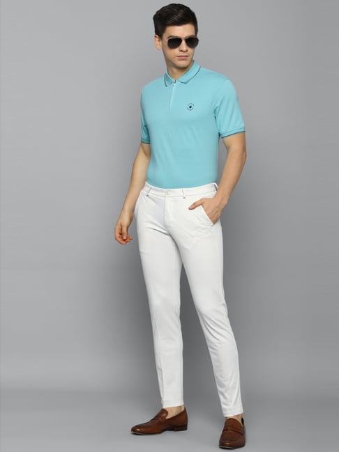 Buy Louis Philippe Sport Blue Cotton Polo T-Shirt for Men Online @ Tata CLiQ