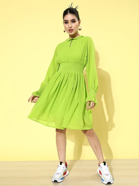 Buy Lime Green Dresses for Women by Self Portrait Online | Ajio.com