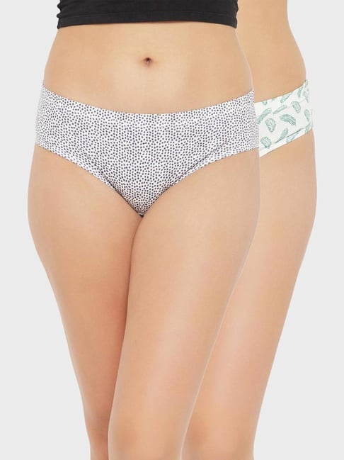 Clovia Multicolor Printed Panty (Pack of 2) Price in India