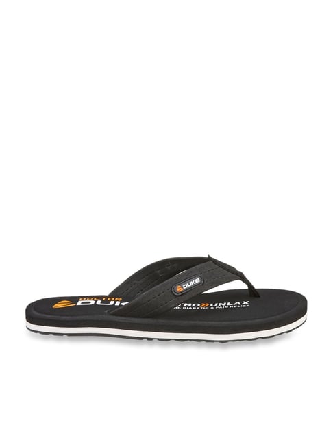 Duke Men's Black Flip Flops