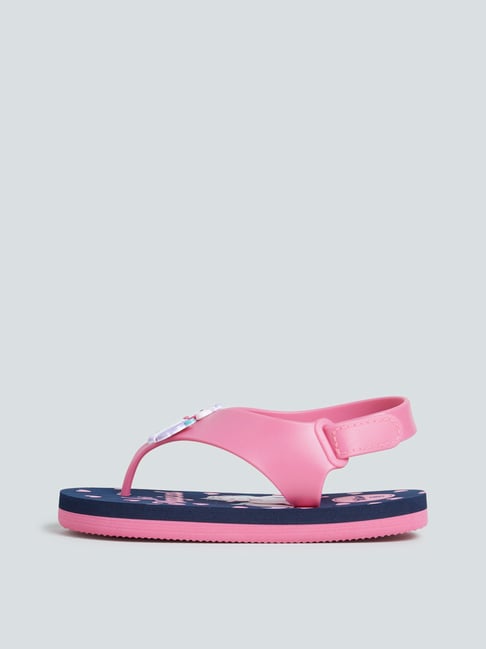 Buy Yellow Kids by Westside Navy Unicorn Design Flip-Flops for