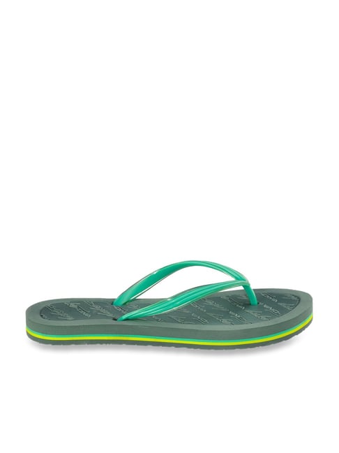Duke Women's Green Flip Flops-picture-35