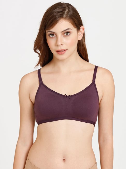 Buy Rosaline by Zivame Purple Non Wired Non Padded T-Shirt Bra for Women  Online @ Tata CLiQ