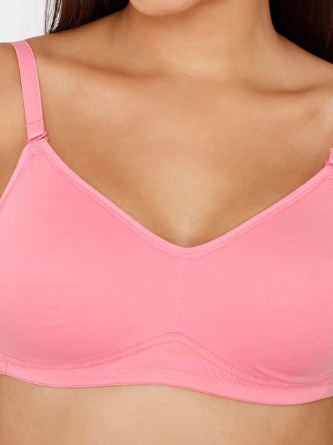 Zivame Pink Non-Wired Full Coverage Bra