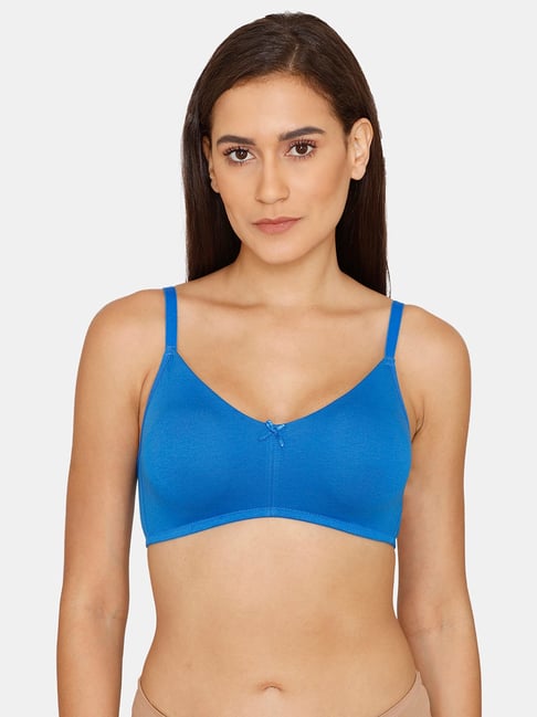 Buy Zivame Blue Under Wired Padded T-Shirt Bra for Women Online @ Tata CLiQ