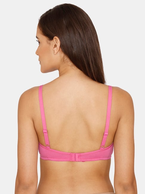 Zivame Pink Half Coverage T-Shirt Bra