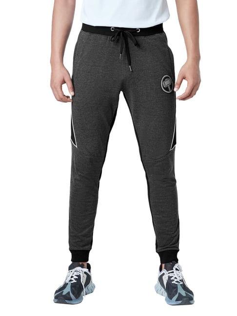 Buy The Souled Store Grey Regular Fit Colour Block Joggers for