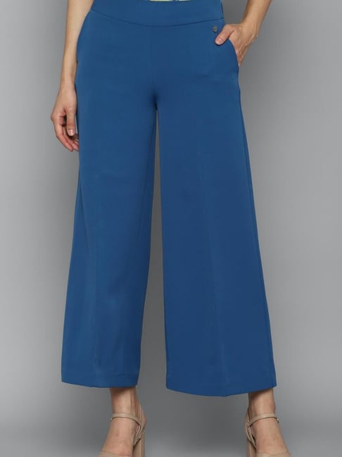 Solly Trousers & Leggings, Allen Solly Multicoloured Palazzo for Women at  Allensolly.com