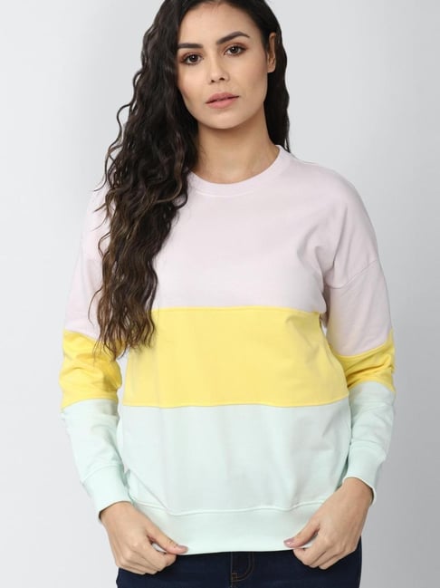 Van Heusen Multicolor Color Blocked Sweatshirt-picture-40
