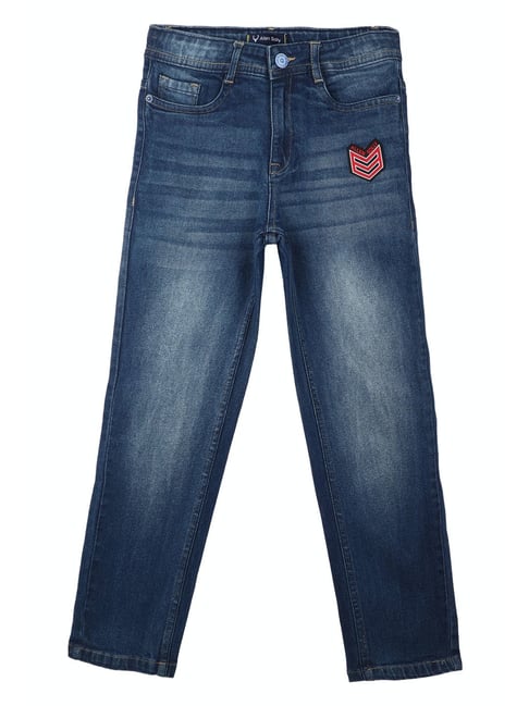 Allen Solly Junior Blue Solid Jeans