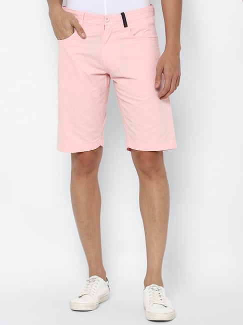 Allen Solly Pink Slim Fit Shorts-picture-13