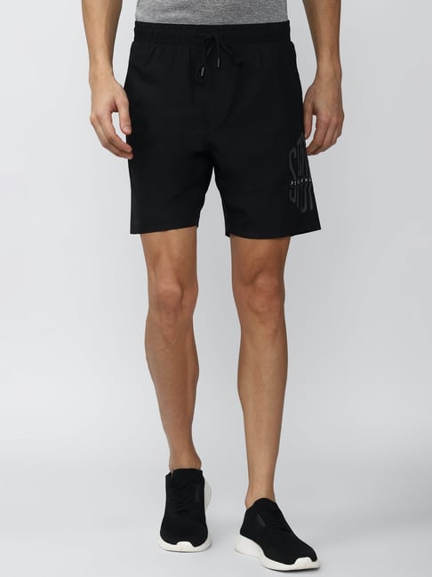 Peter England Black Slim Fit Shorts-picture-47