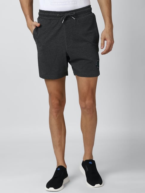 Van Heusen Dark Grey Regular Fit Shorts-picture-22