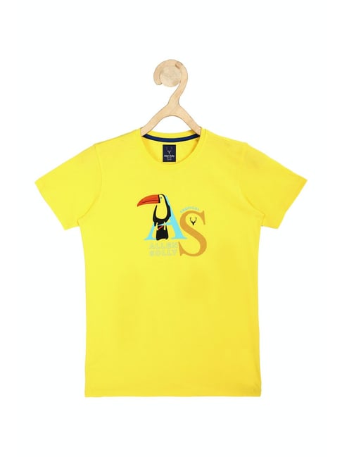 Allen Solly Junior Yellow Graphic Print T-Shirt