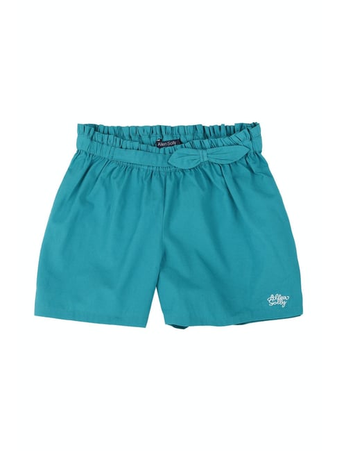 Allen Solly Junior Blue Solid Shorts