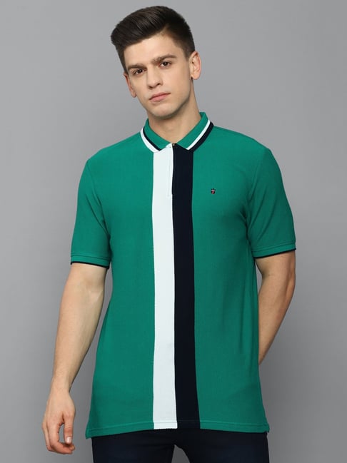 Buy Louis Philippe Sport Blue Cotton Polo T-Shirt for Men Online @ Tata CLiQ