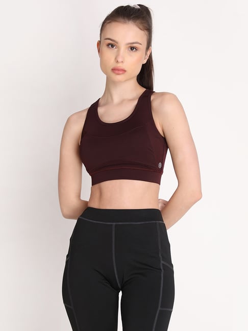 Buy Chkokko Wine Sports Bra for Women's Online @ Tata CLiQ