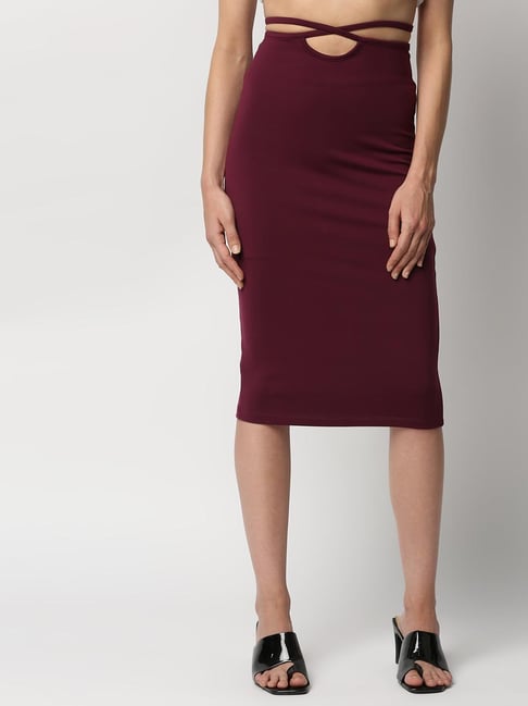 Disrupt Maroon Skirts Price in India