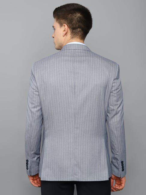Louis Philippe Men's Notch Lapel Slim fit Permapress Blazer  (LPBZMSLH148927_Grey_40) : : Fashion