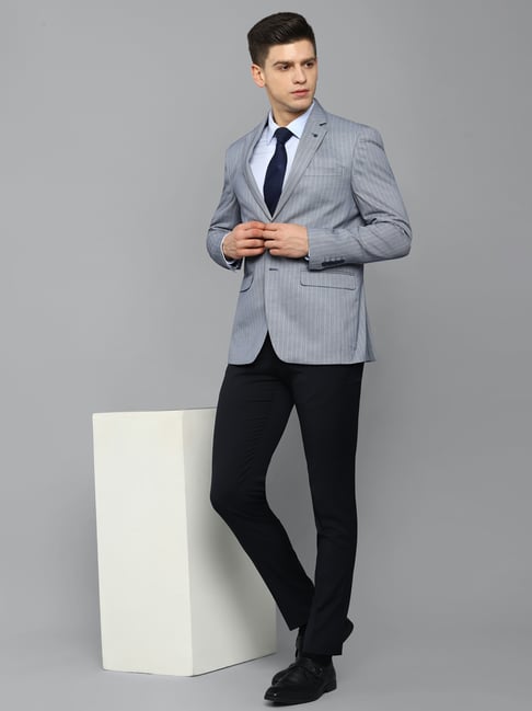 Buy LOUIS PHILIPPE Mens Slim Fit Full Sleeves Solid Blazer