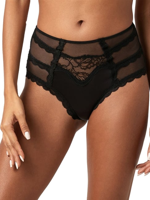 YamamaY Black Lace Hipster Panty (Intrigue) Price in India