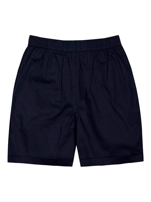 Buy Budding Bees Kids Navy Solid Shorts for Boys Clothing Online @ Tata ...