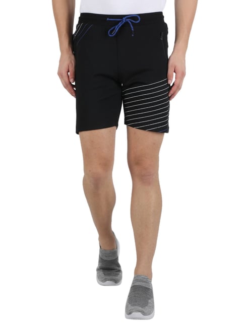 Monte Carlo Black Regular Fit Printed Shorts-image-36