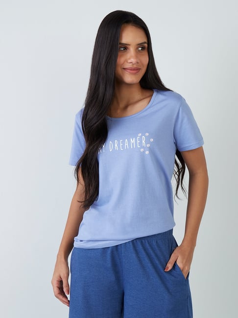 Buy Wunderlove by Westside Lilac Printed Sleepwear T-Shirt for Online @  Tata CLiQ