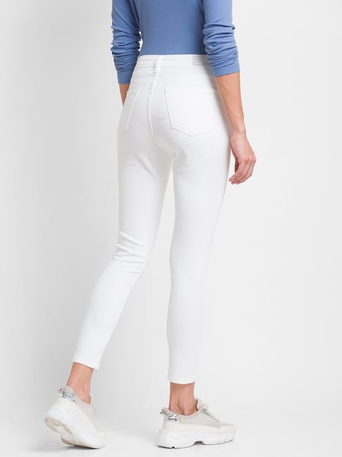 Buy SPYKAR Solid Lycra Skinny Fit High Rise Women's Jeans