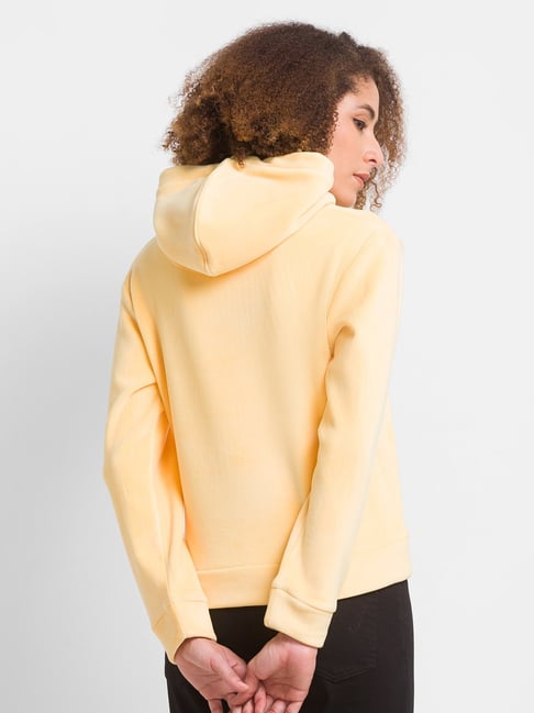 Buy Spykar Yellow Full Sleeves Sweatshirt for Women Online Tata CLiQ