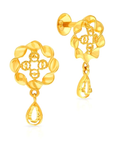 Buy Malabar Gold 22 KT Gold Chandbali Earring for Women Online