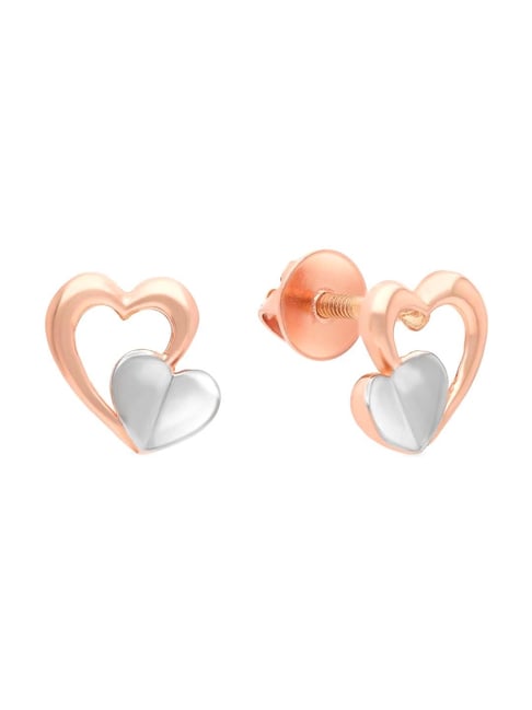 Lilly & Sparkle Gold Toned Heart Shaped Acetate Drop Earrings