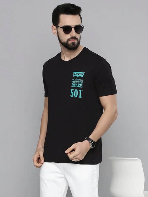 Buy Levi's Black Graphic Print Sweatshirt for Men Online @ Tata CLiQ