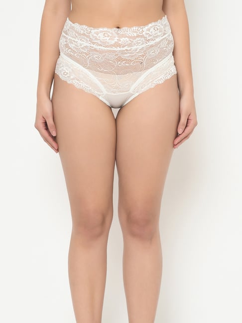 Curvy Love White Lace Hipster Panty Price in India