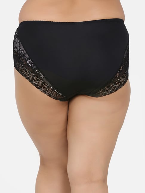BOOTY CURVE Women Hipster Black Panty