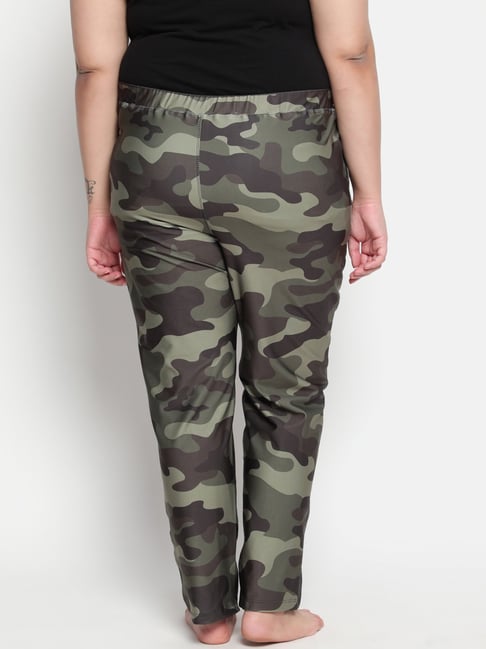 Women's Army Green Camo Jogger Pants