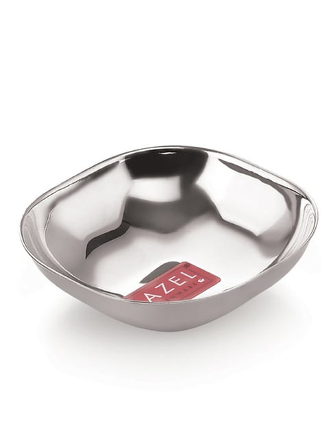 HAZEL Silver Stainless Steel Square Shaped Bowl for Snacks (260ml)-picture-32