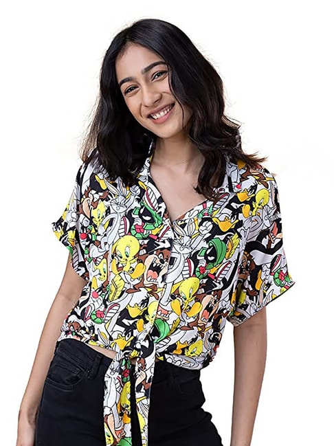 The Souled Store Multicolor Printed Shirt Price in India