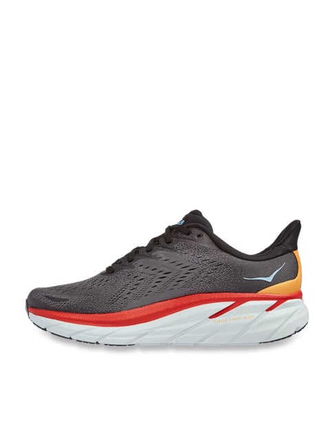 Hoka Men's Clifton 8 Grey Running ShoesHokaFootwearTATA CLIQ