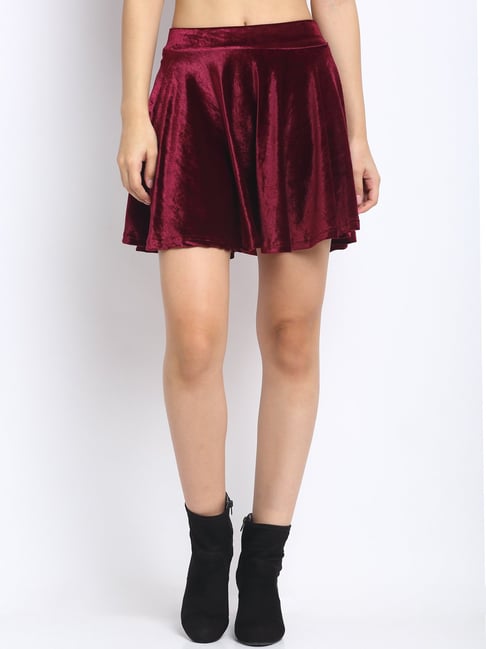 Maroon skirt outlet buy online