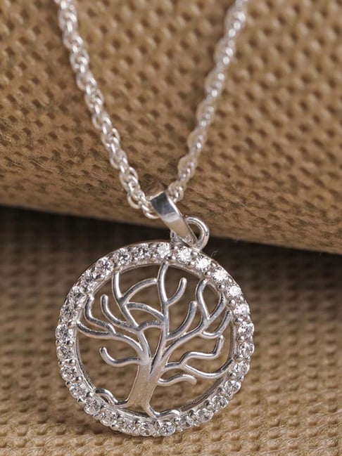 Buy Clara Sterling Silver Pendant with Chain for Women Online