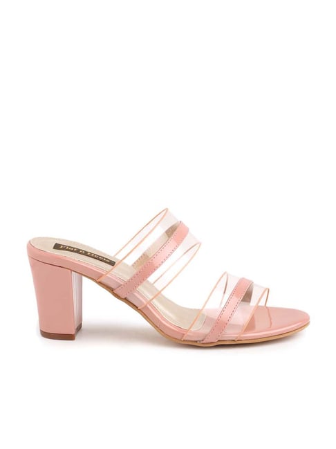 Flat N Heels Women's Pink Casual Sandals