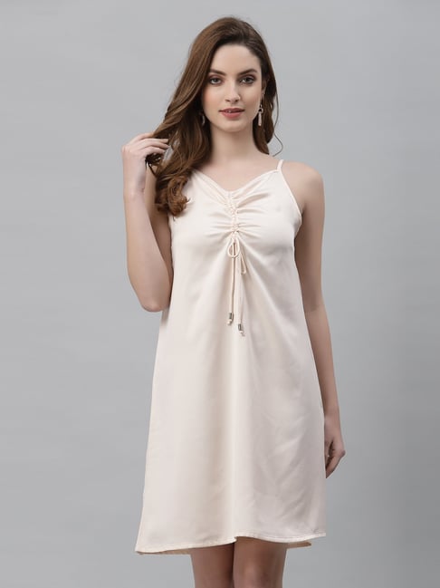 Buy Ginger by Lifestyle Beige Slip Dress for Women Online @ Tata CLiQ