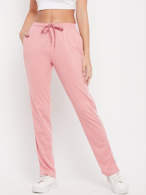 Buy Modeve Women Light Pink Solid Cotton Blend Track Pant Online at Best  Prices in India  JioMart