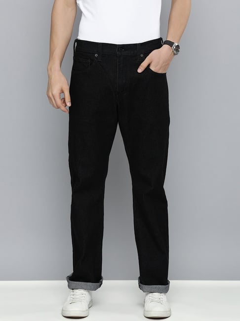 Black bootcut deals levi jeans mens