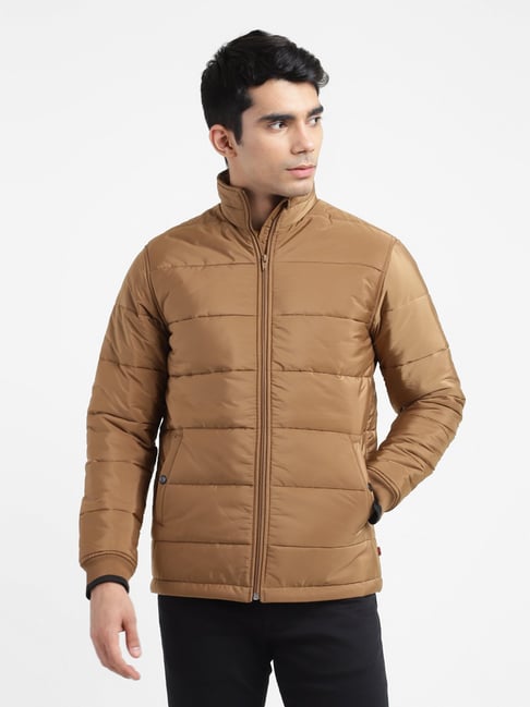 Buy Levi S Khaki Cotton Slim Fit Quilted Jacket for Mens Online