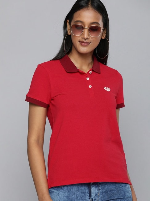 Levi's Red Polo T-Shirt Price in India