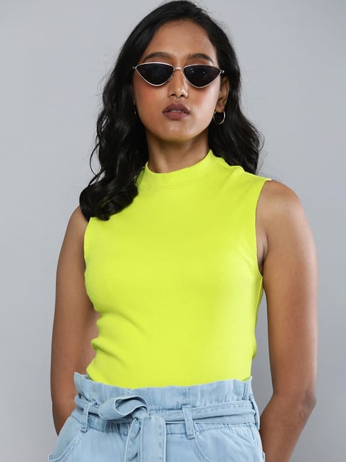 Buy Levi's Yellow Round Neck Top for Women's Online Tata CLiQ